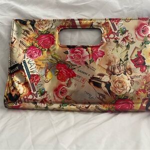 Floral Gold Designer Clutch